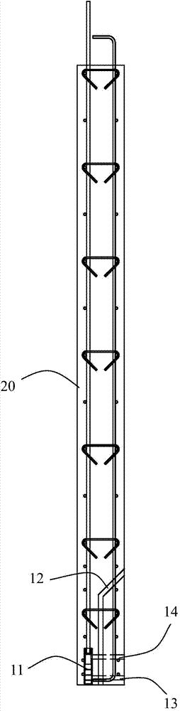 Grouting connecting structure of prefabricated part and construction method thereof