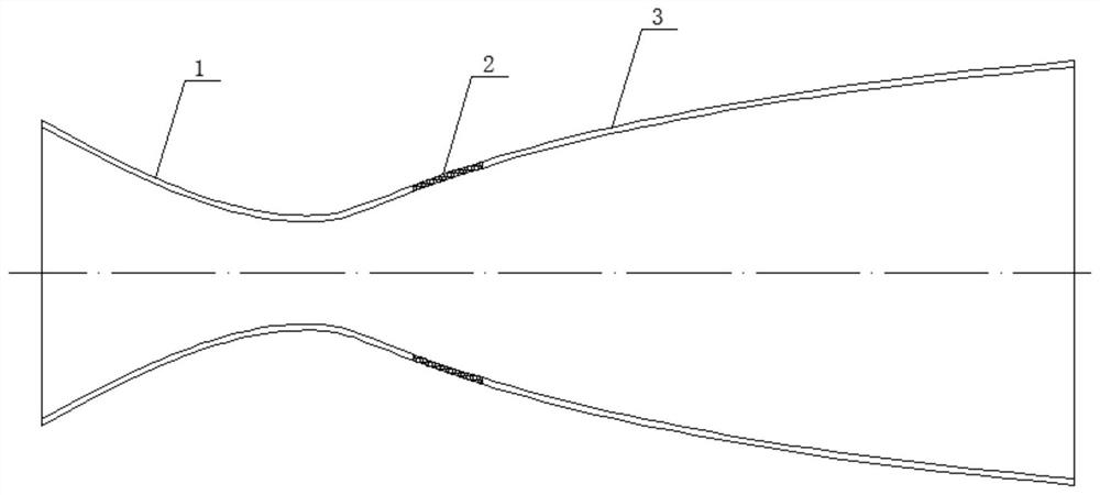 Wind tunnel nozzle, active noise reduction device and method based on porous media