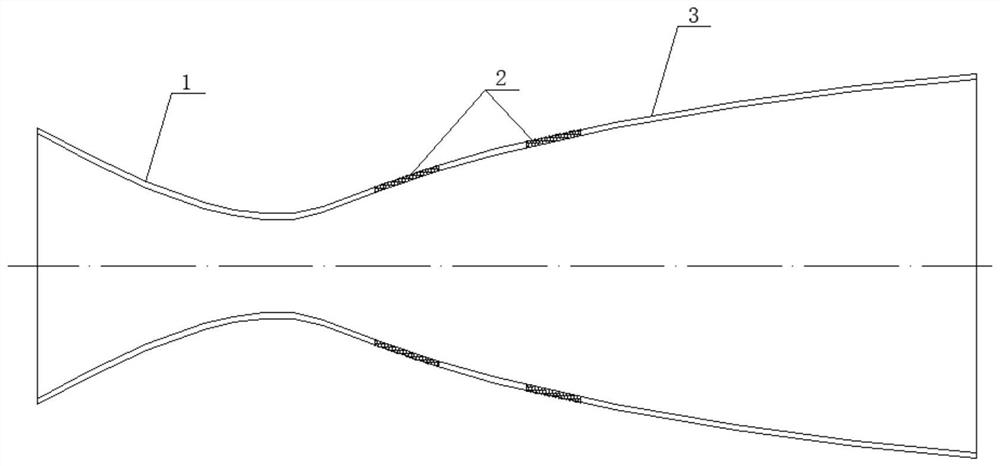 Wind tunnel nozzle, active noise reduction device and method based on porous media