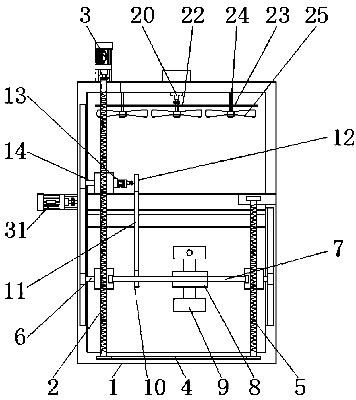 Cleaning device with drying function for computer production