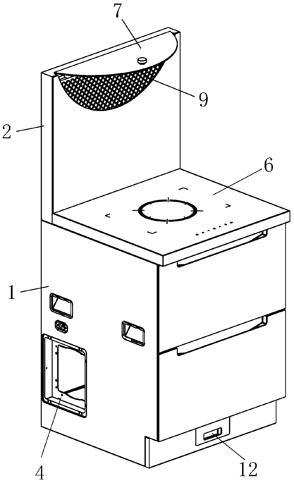 Multifunctional single-head integrated stove