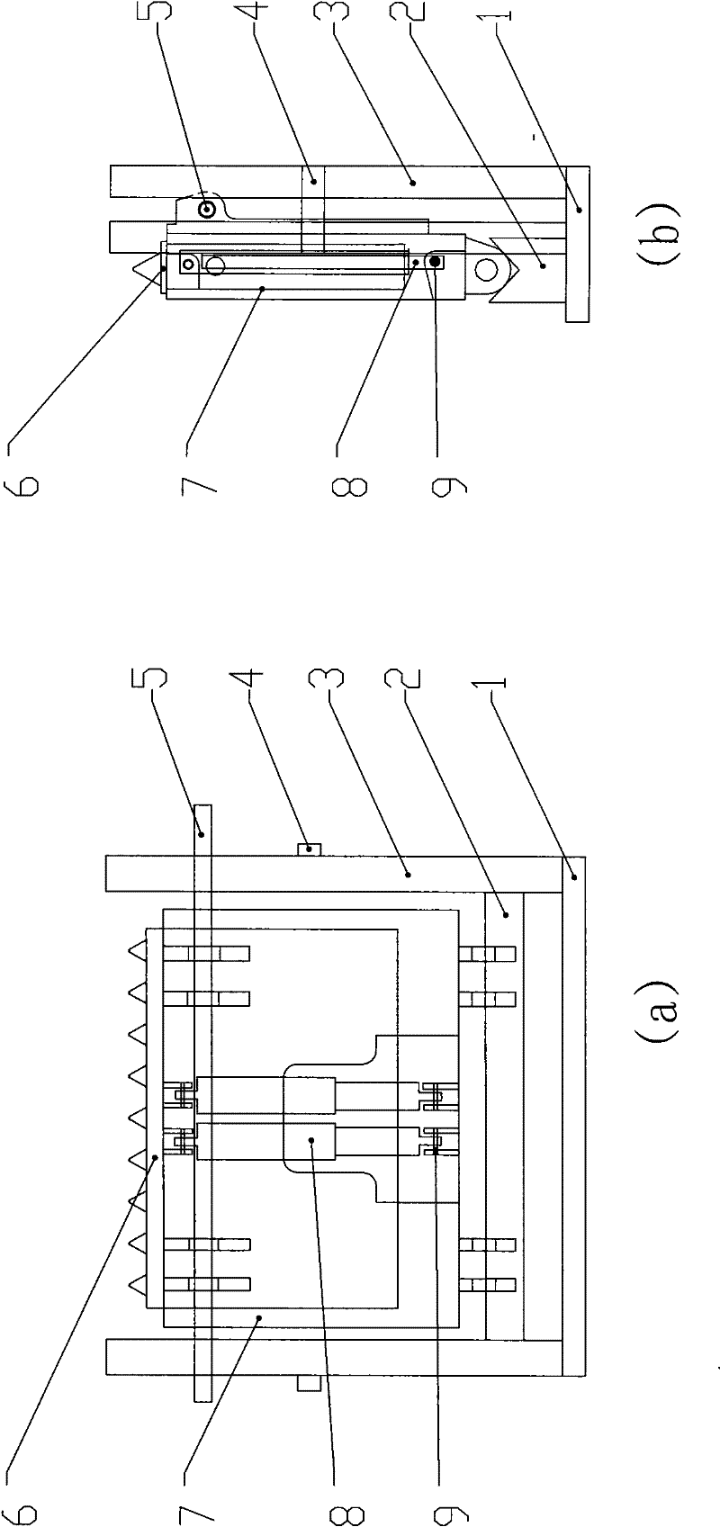 Hydraulic support vertical tooling