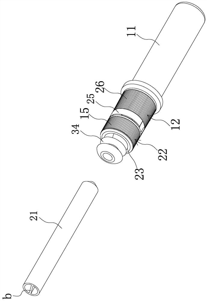 Combined type sample collecting and detecting device as well as sampling tube and detecting pipe thereof