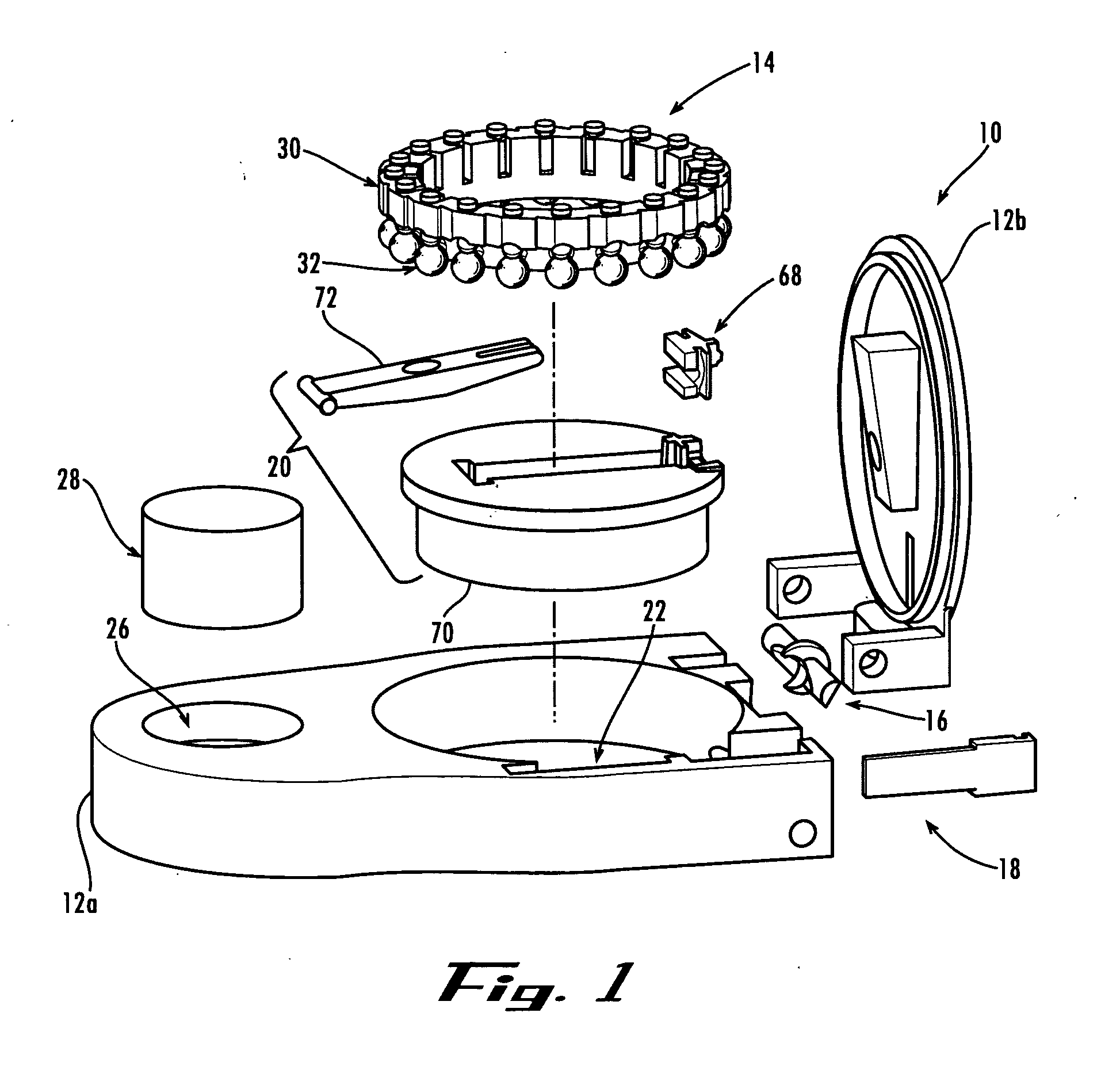 Multi-lancet device with sterility cap repositioning mechanism