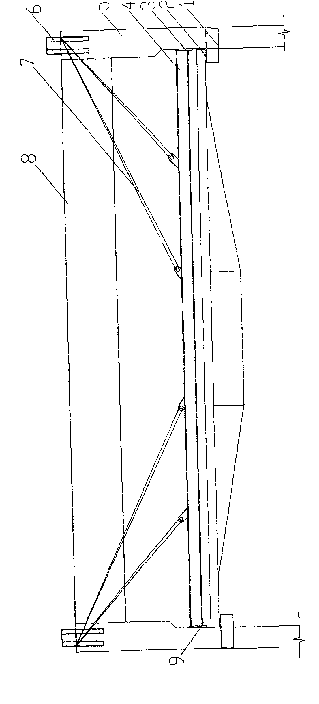 Construction method of large-diameter coal bunker flat-topping lid