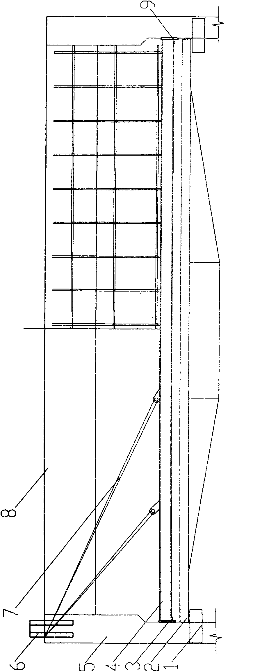 Construction method of large-diameter coal bunker flat-topping lid