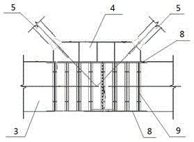 Restrained brace anti-seismic structure for super high-rise building and manufacturing method