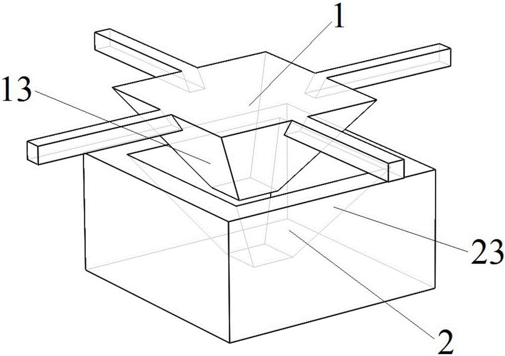 Unmanned aerial vehicle body structure, groove assisting positioning platform and landing positioning method of unmanned aerial vehicle