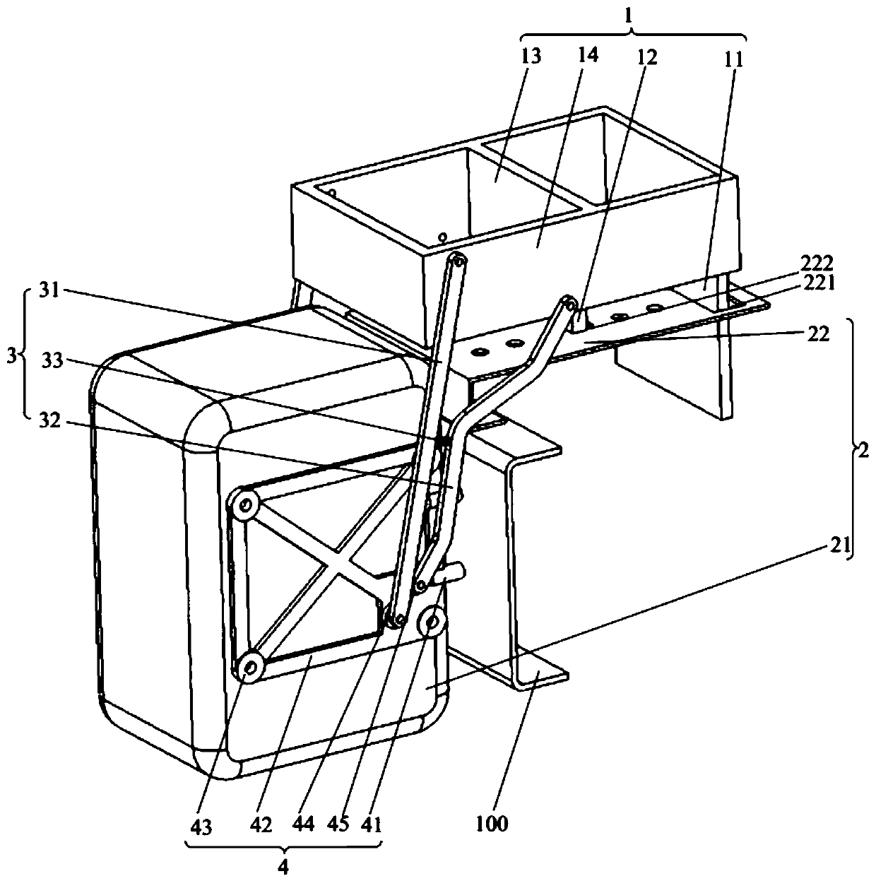 Pedaling ladder device and vehicle thereof