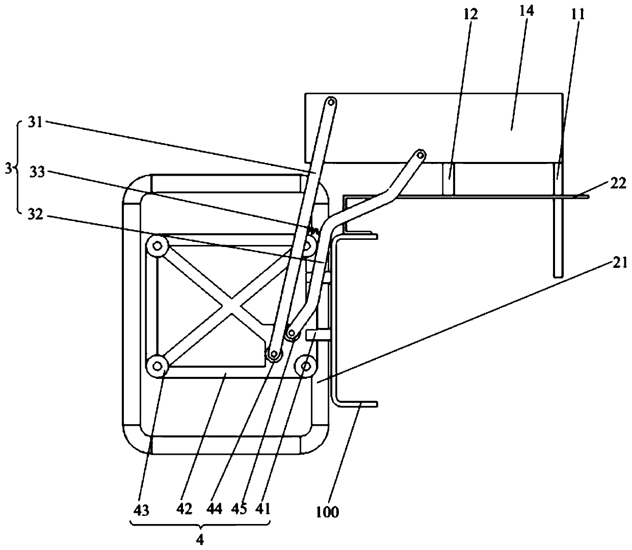 Pedaling ladder device and vehicle thereof