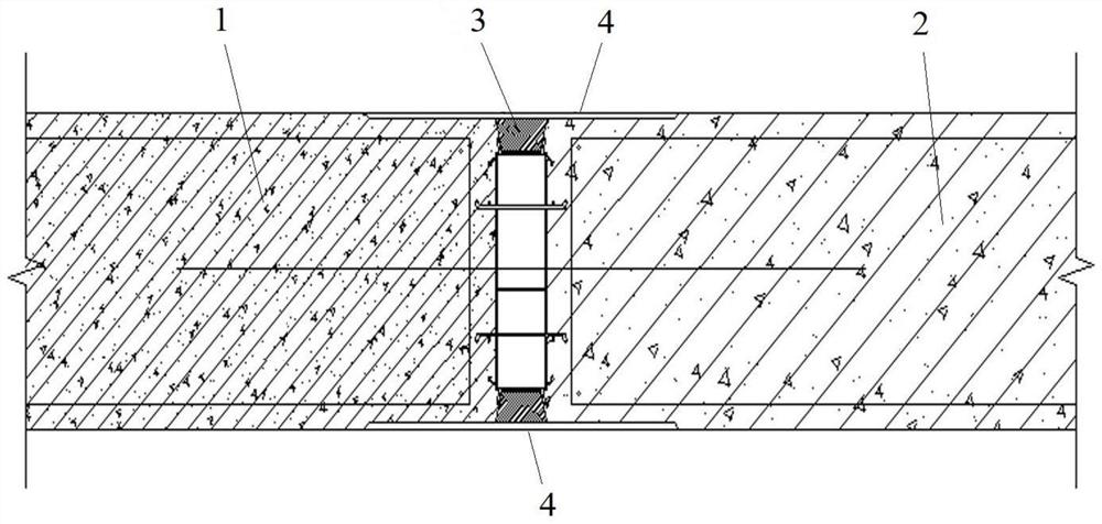 Outer wall full-shearing structure and construction process thereof