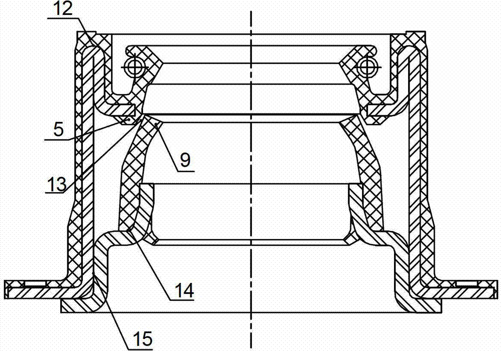 Composite double-lip oil seal