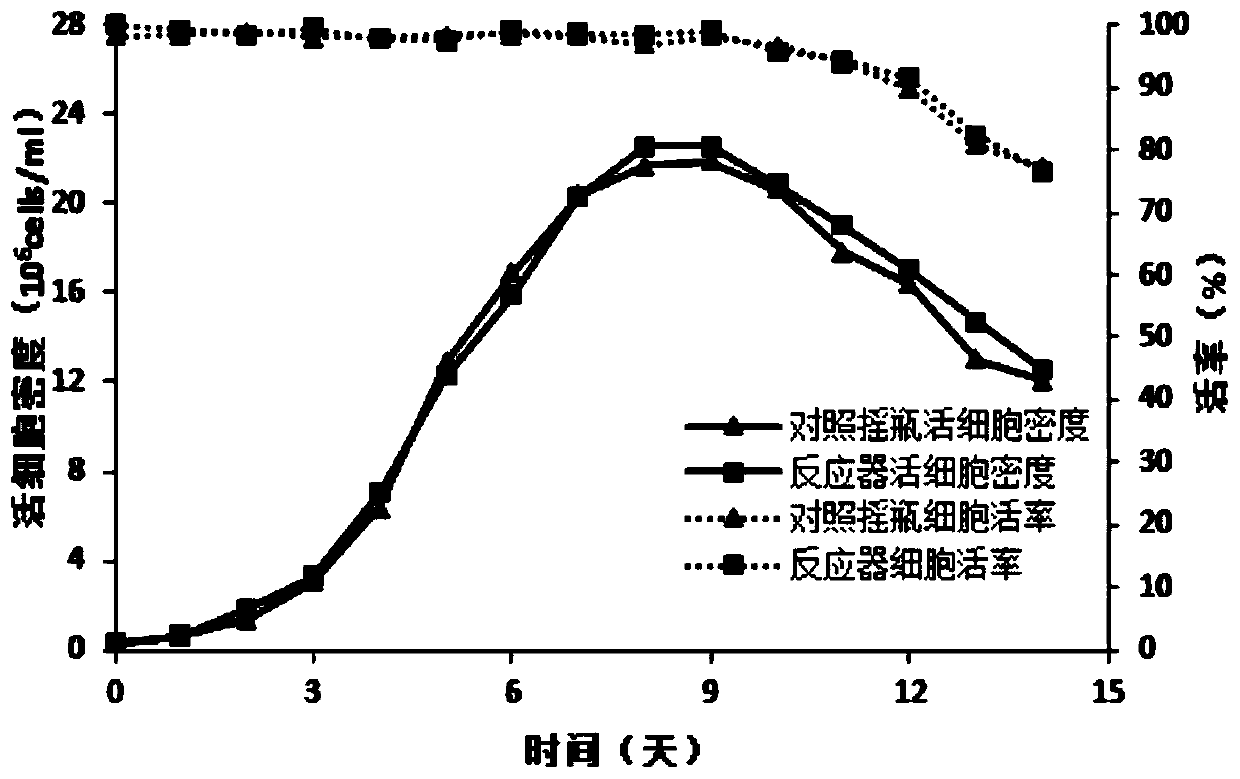 CHO cell culture method in bioreactor