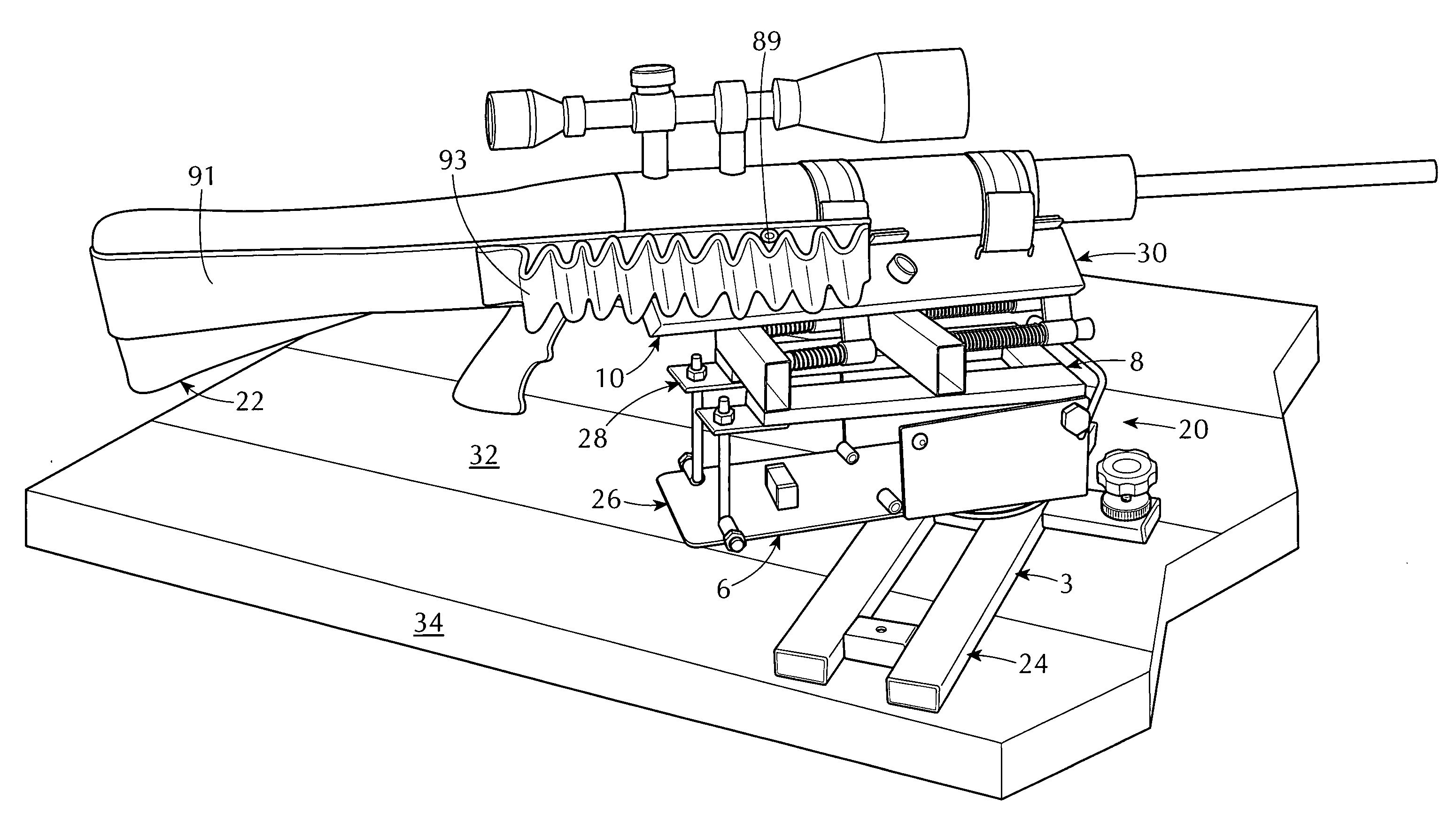 Dampened recoil rest for supporting a rifle