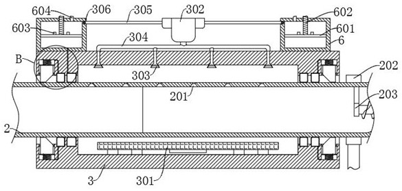 A continuous silicon carbon negative electrode coated dynamic CVD deposition furnace