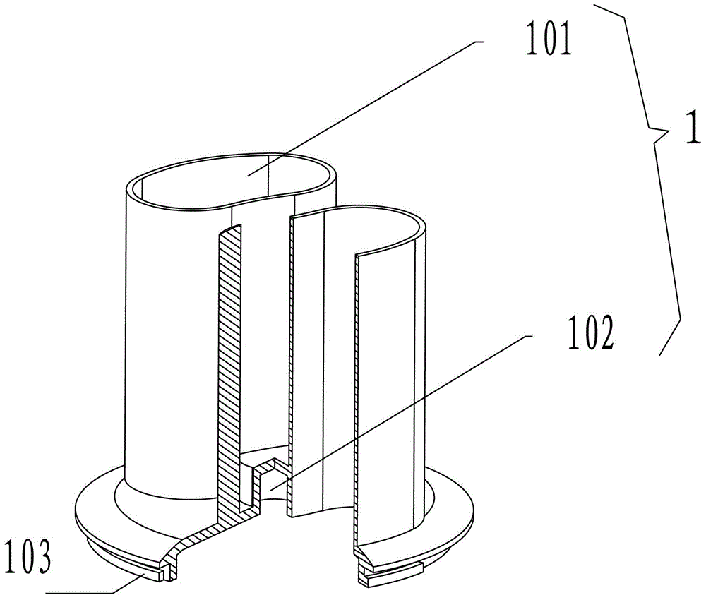 A kind of juice dregs separation mechanism and the slow juicer made of it