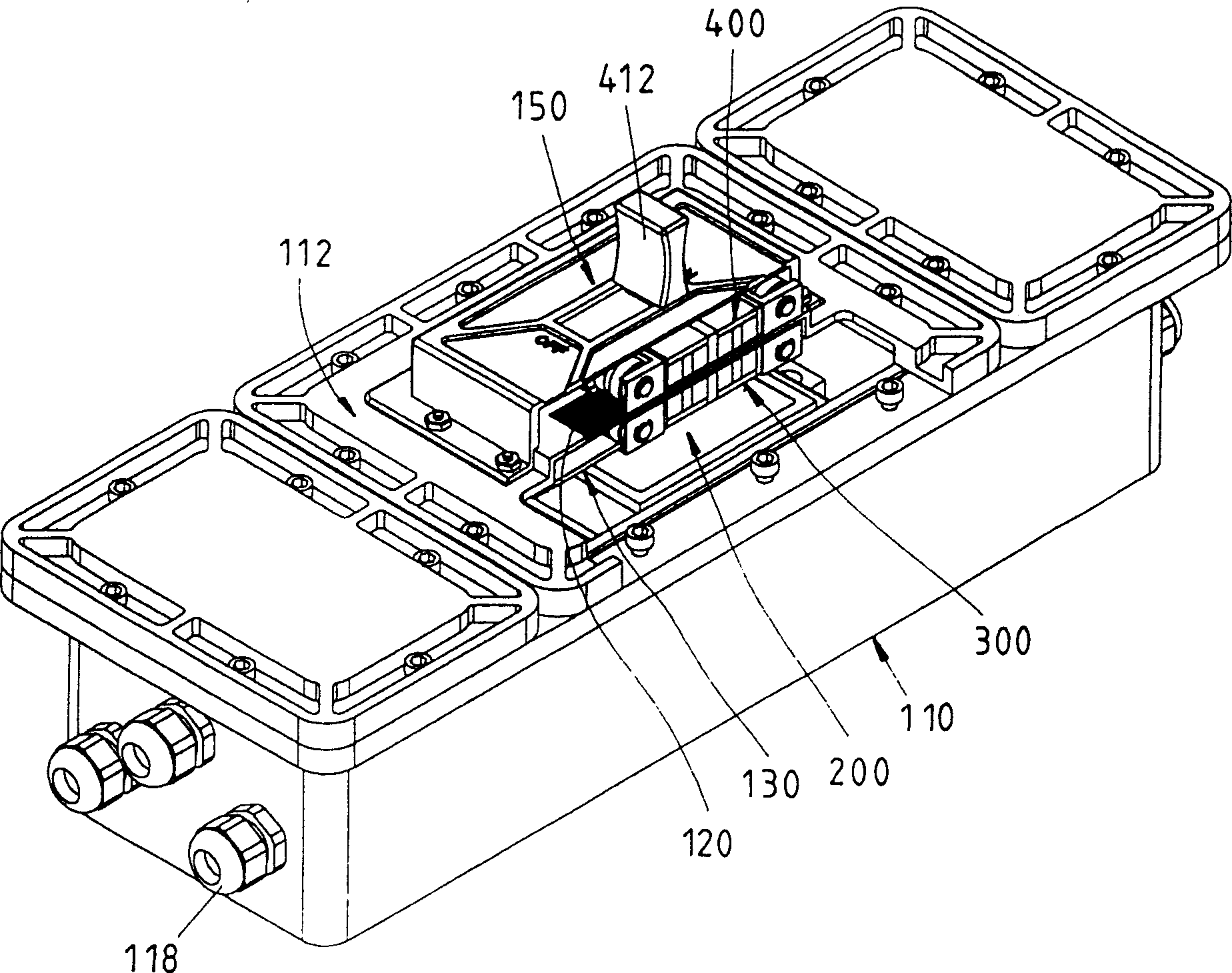 Closed type electrical switch assembly
