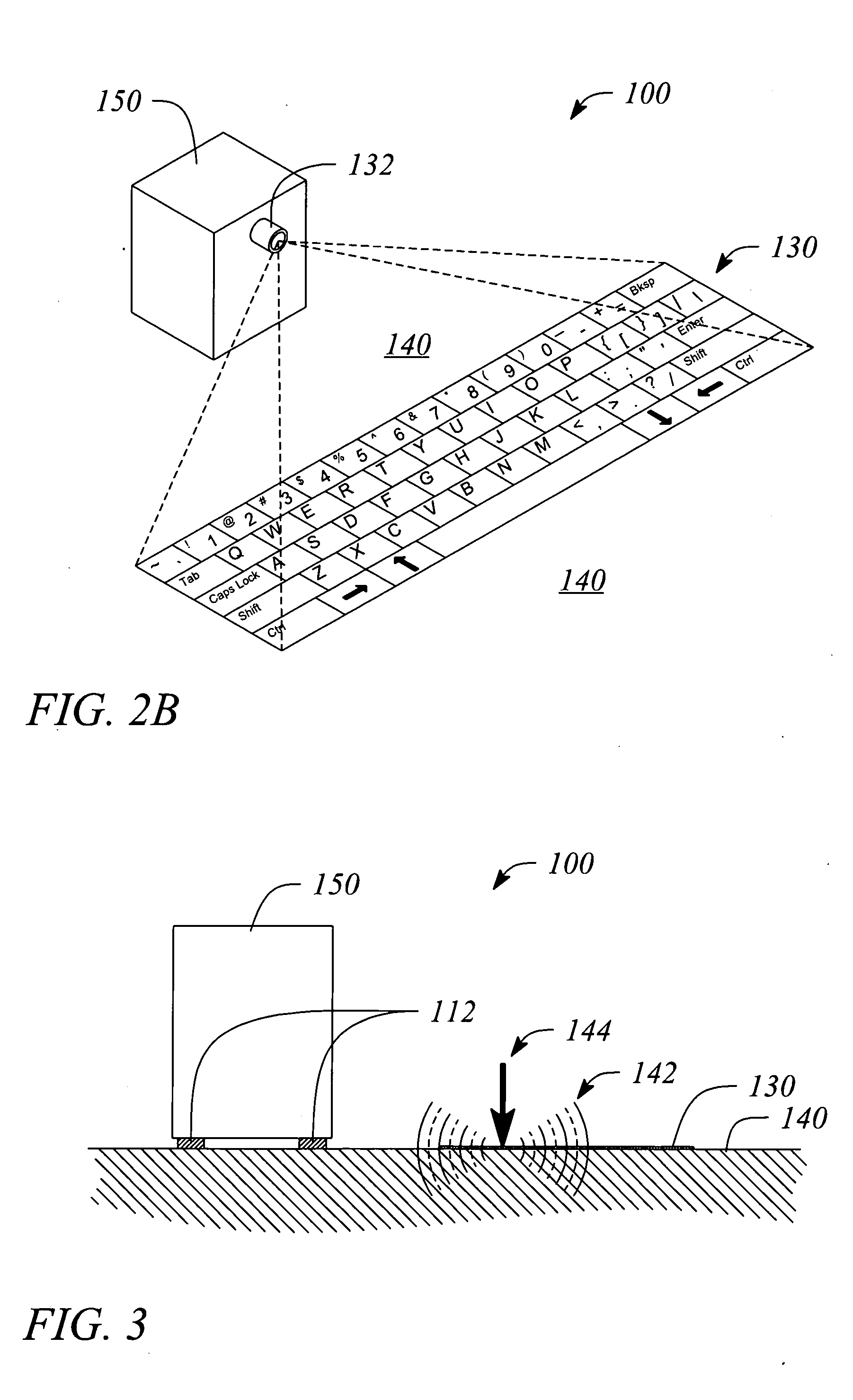 Sound-based virtual keyboard, device and method