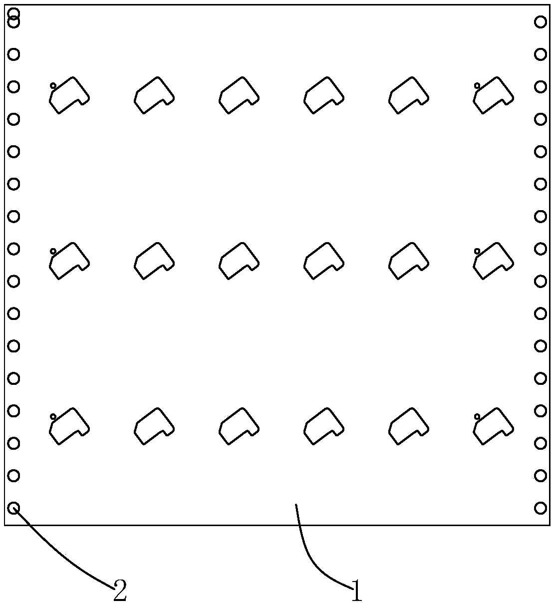 Die cutting method for adhesive product