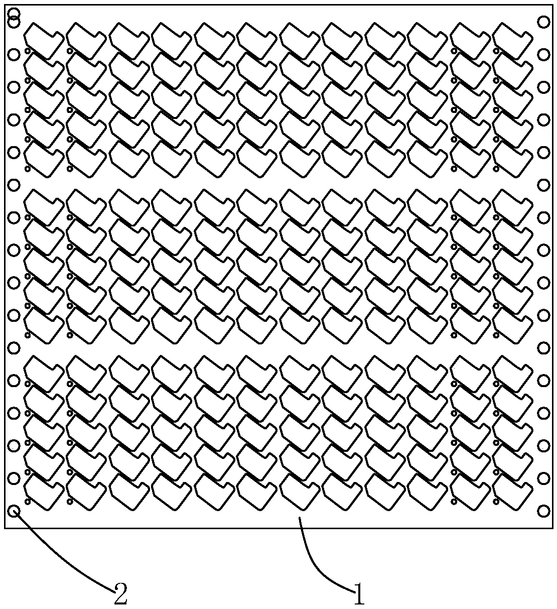 Die cutting method for adhesive product