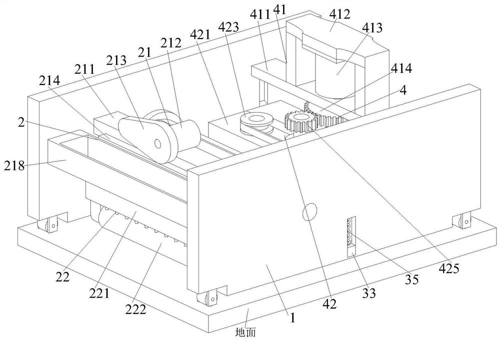 A kind of pearl cotton floor membrane paving construction equipment and construction method thereof