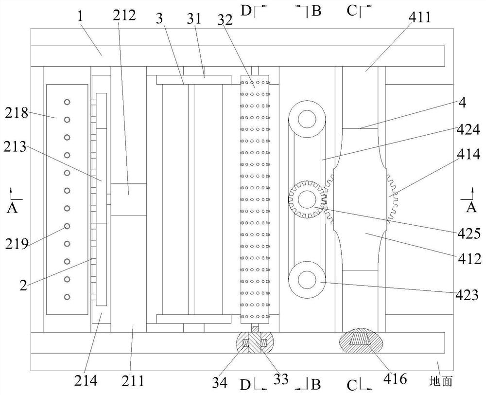 A kind of pearl cotton floor membrane paving construction equipment and construction method thereof