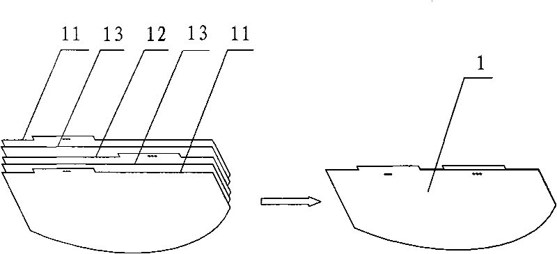 Poly-lithium battery with high safety and high capacity and energy division process thereof