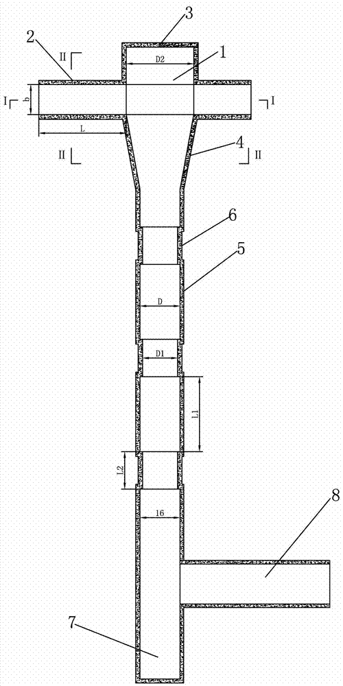 Bidirectional inflow whirling current type shaft facility for flood discharge and energy dissipation in dam