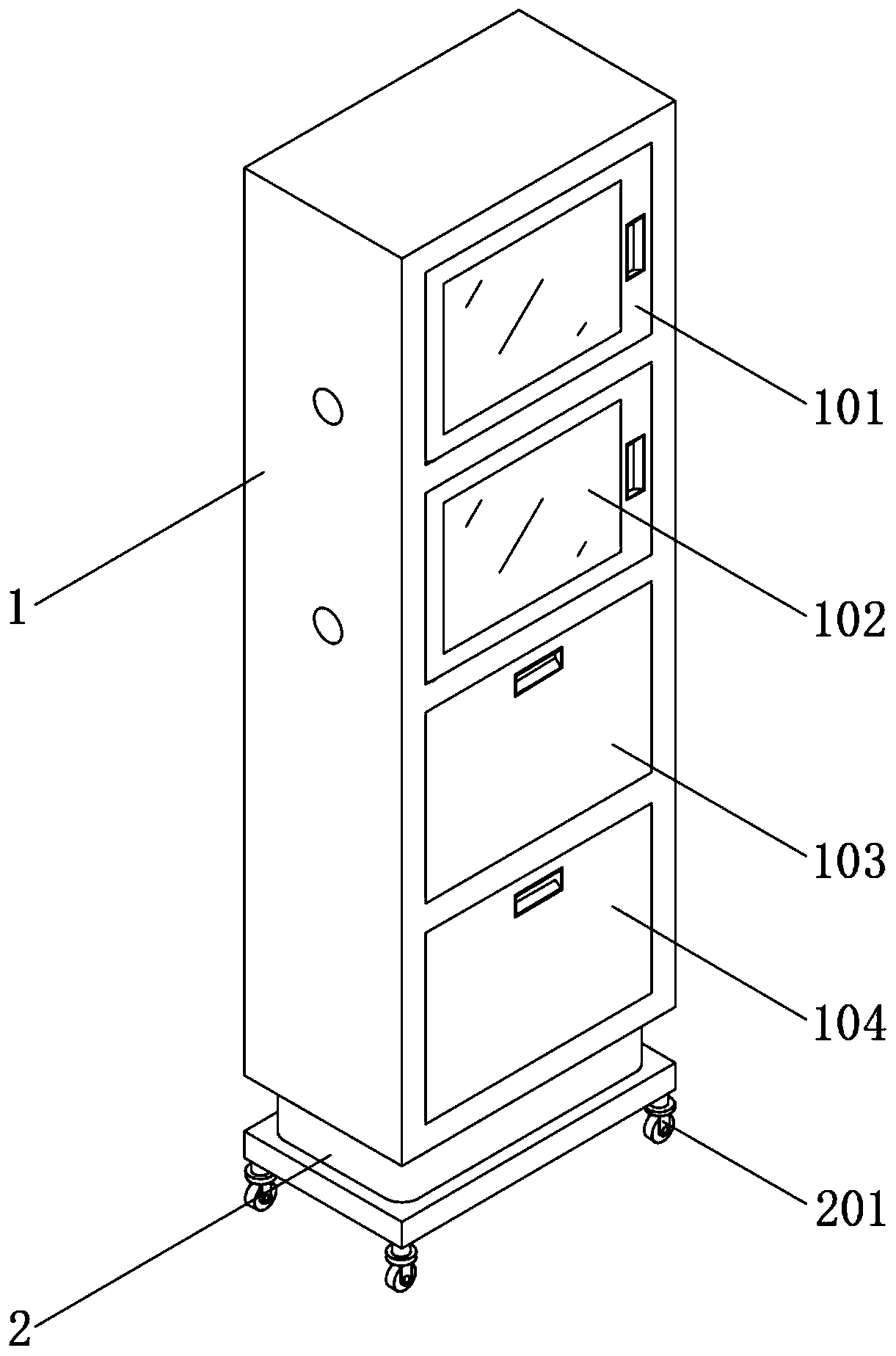 Blood storage device for clinical examination