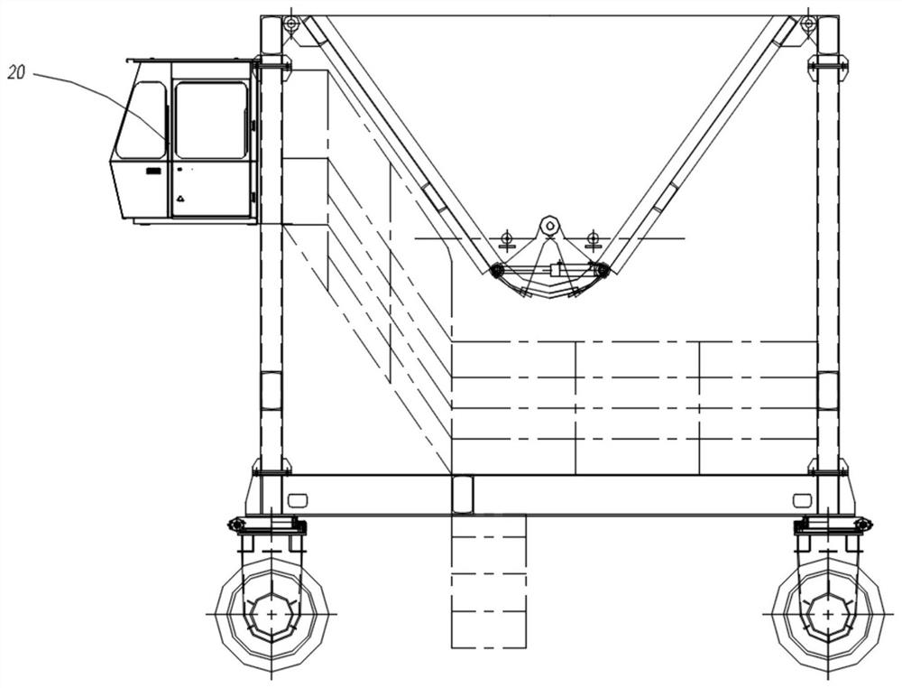 Intelligent concrete pouring trolley for beam slab pouring