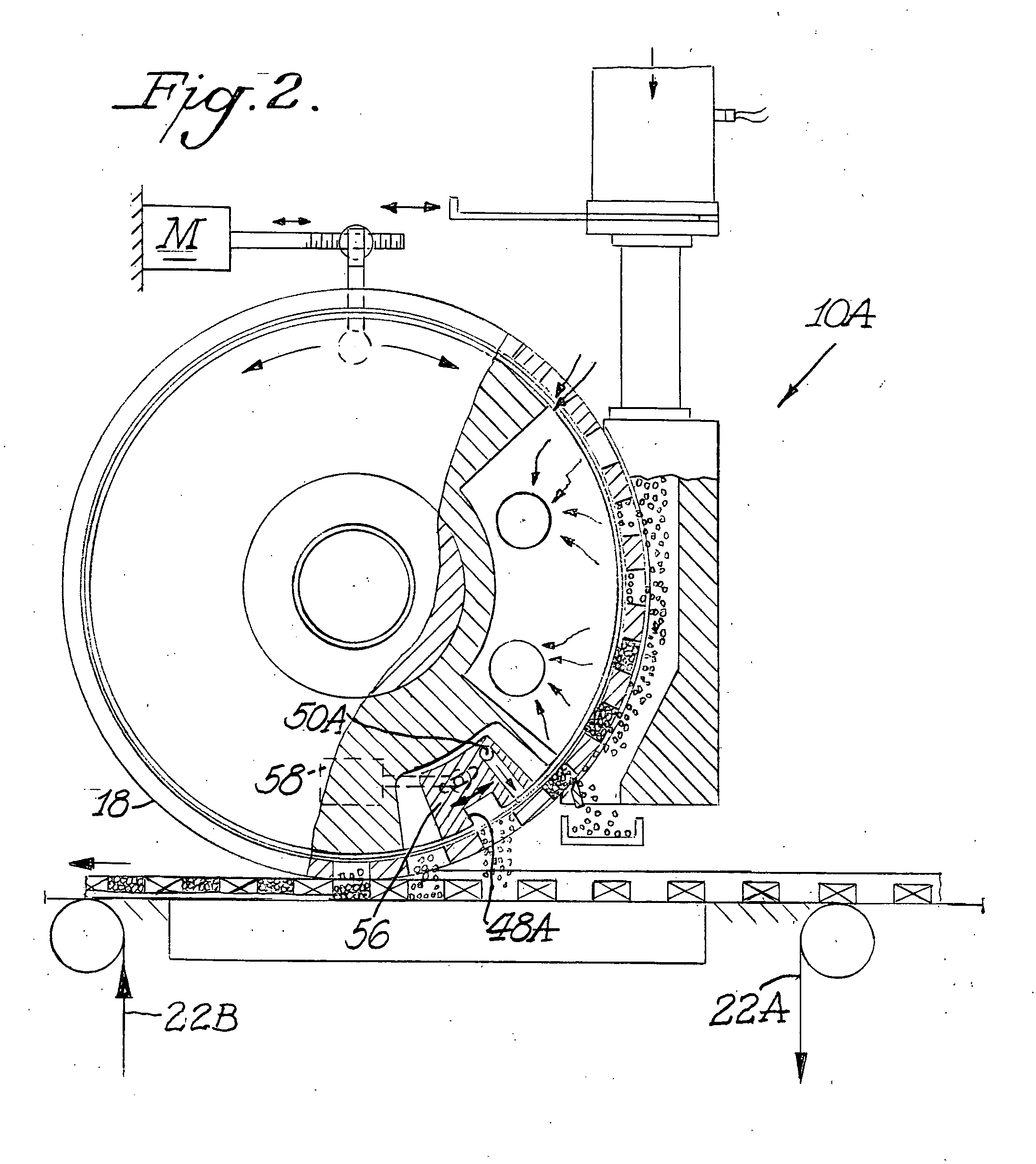 Applicator wheel for filling cavities with metered amounts of particulate material