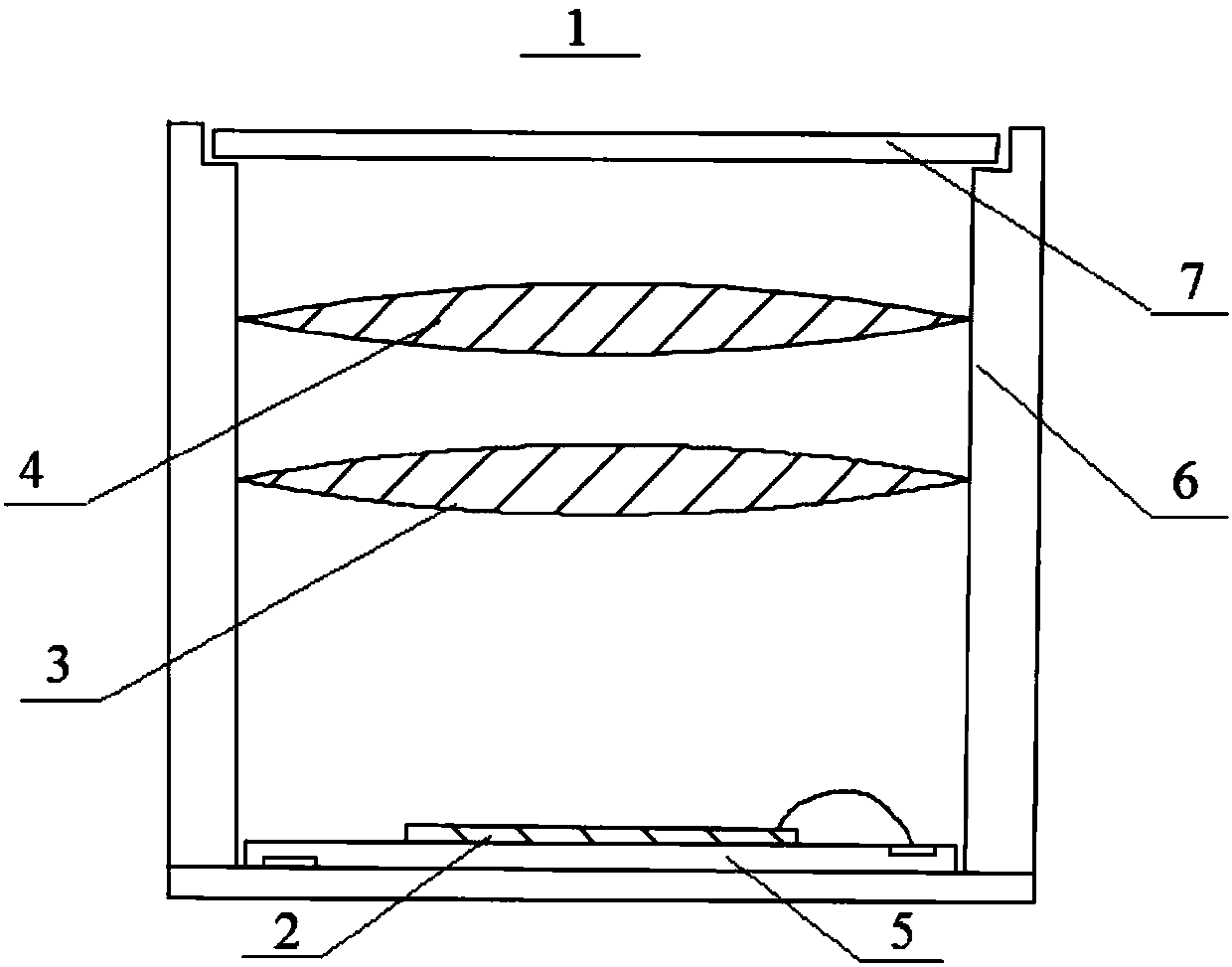 Structural light projection device