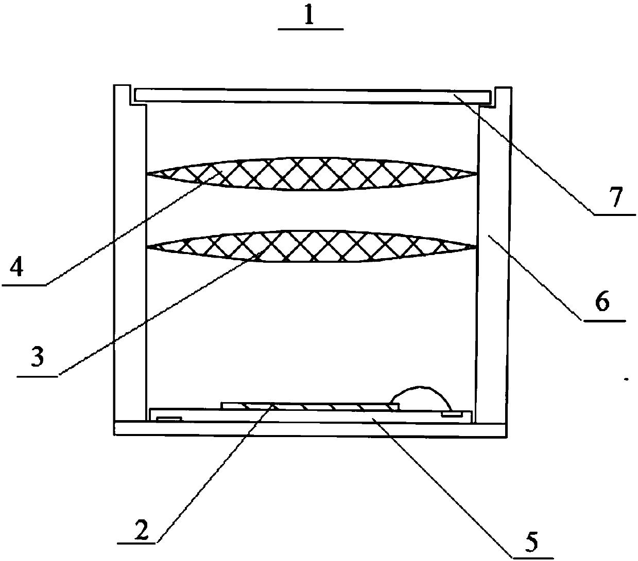 Structural light projection device