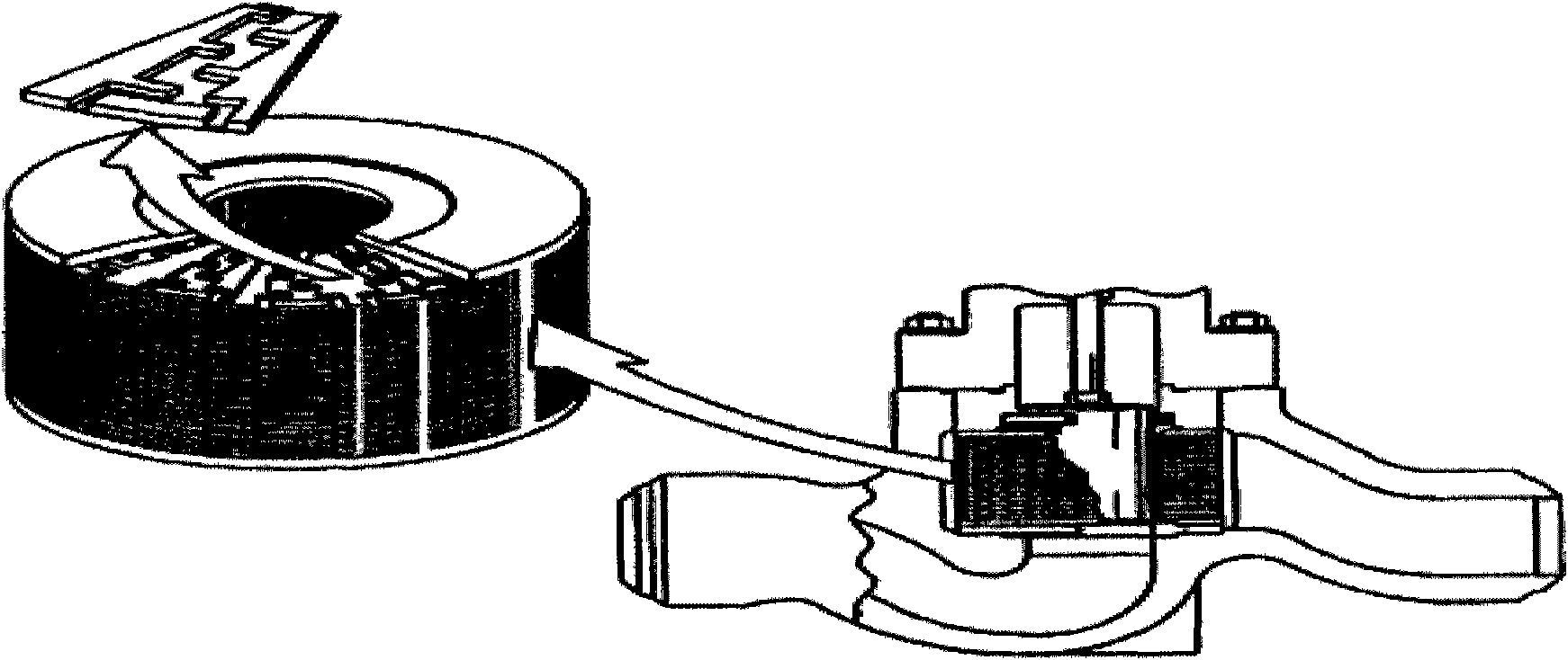 Labyrinth type regulating valve pressure reducing device