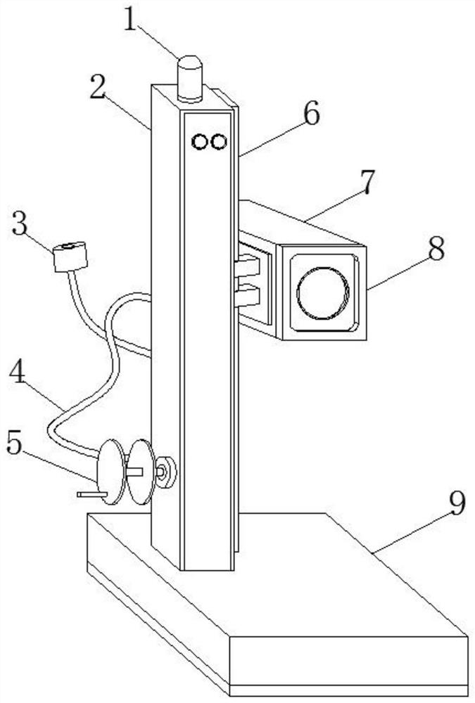 Transmission-type smokemeter optical channel effective length measuring device