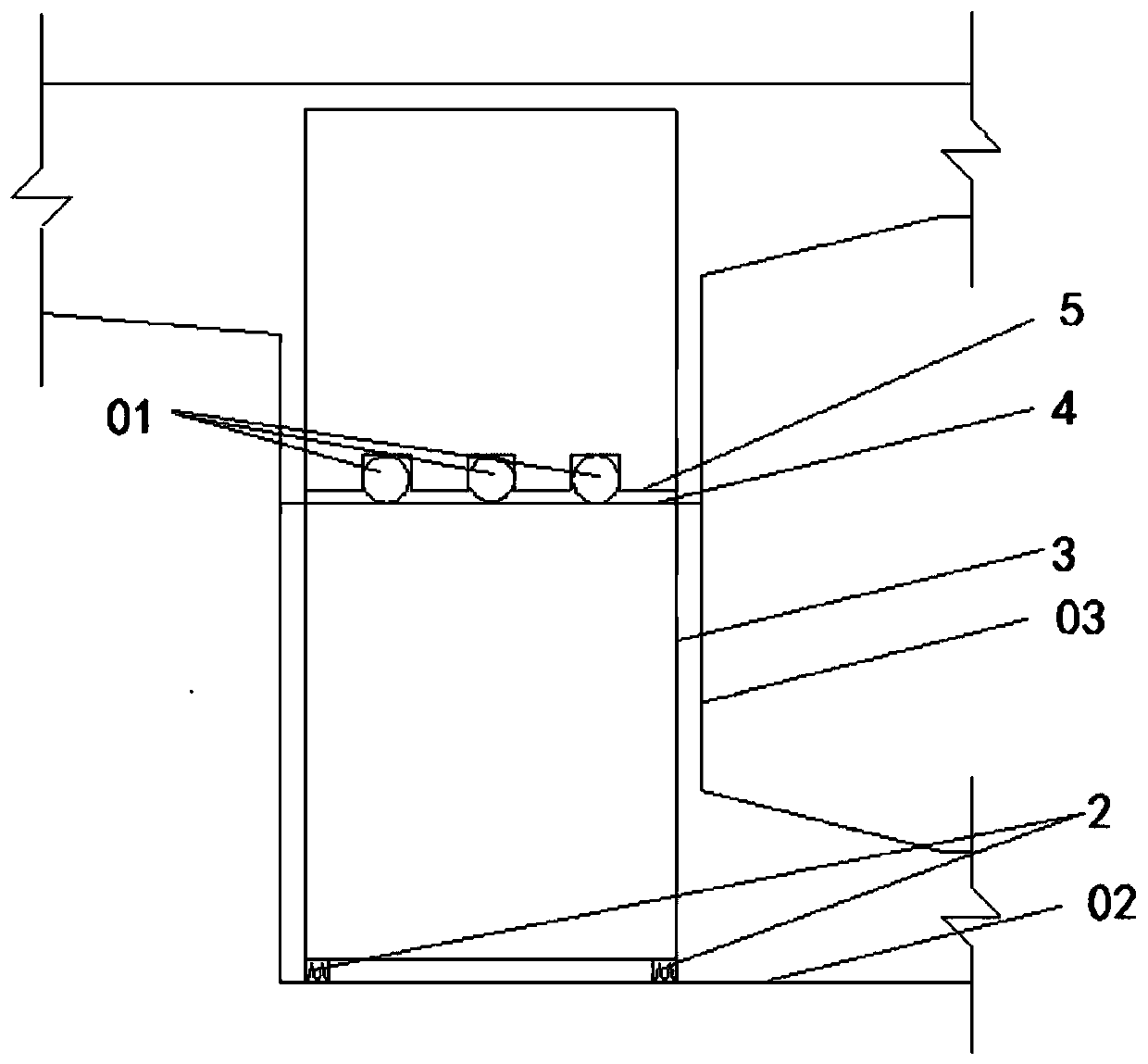 Box girder prestress pipeline positioning device