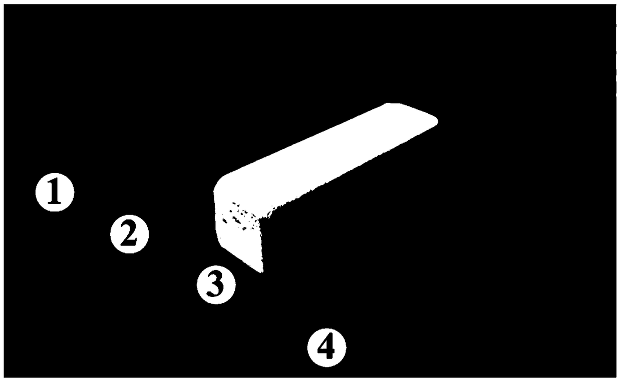 A preparation method of a composite material containing barium strontium aluminum silicate/mullite/sic three-layer composite structure coating