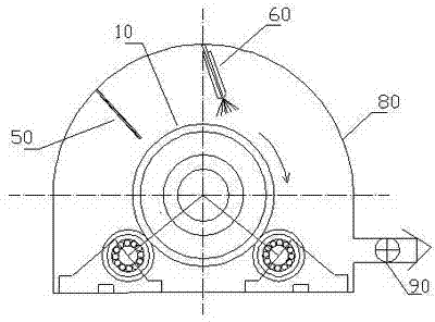 Automatic spray cooling device for centrifugal casting mold cylinder