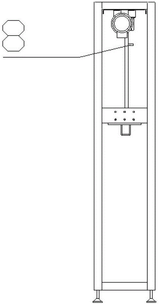 Vertical movement inverted-hung type mechanical arm installation platform