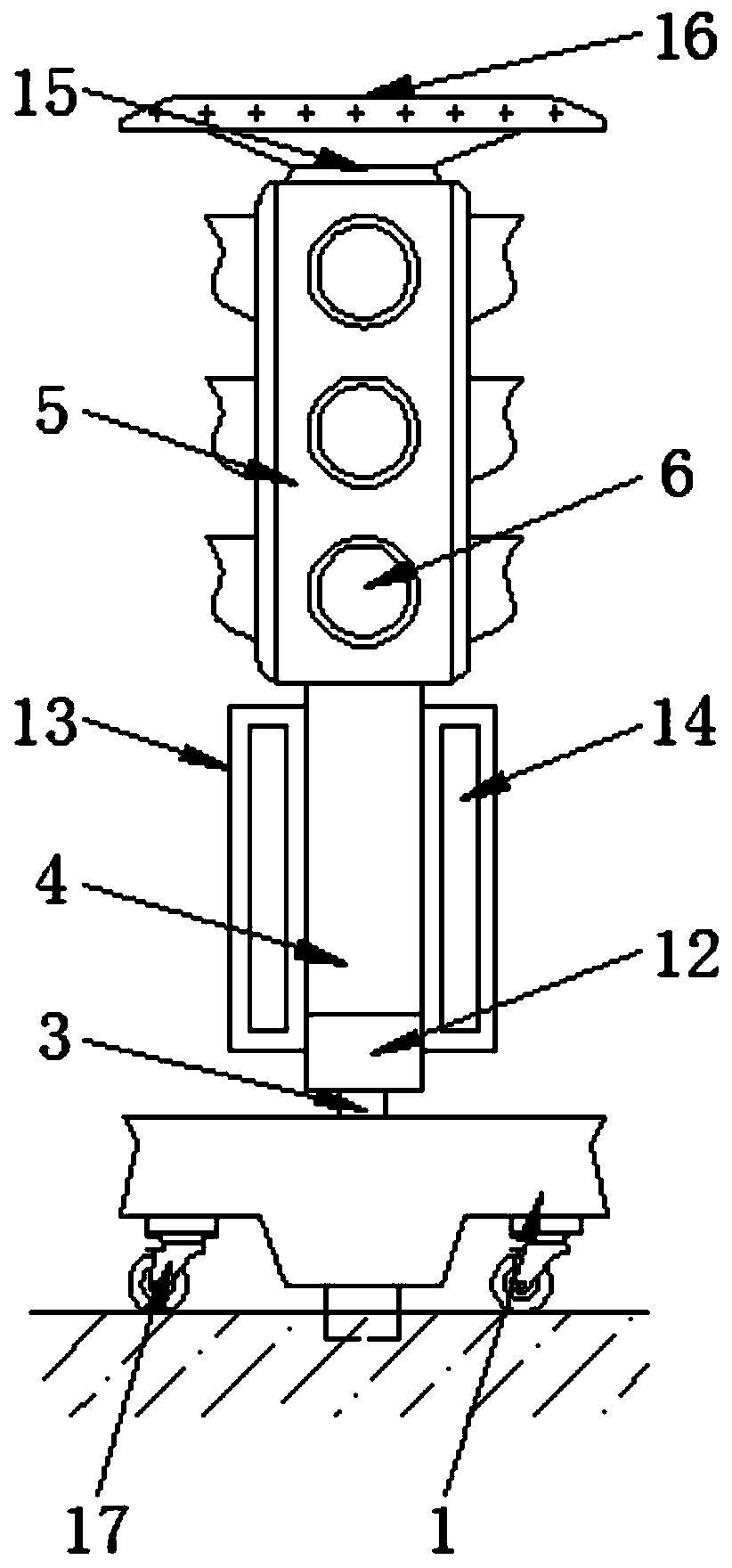 Urban intelligent traffic flow guiding device and flow guiding method