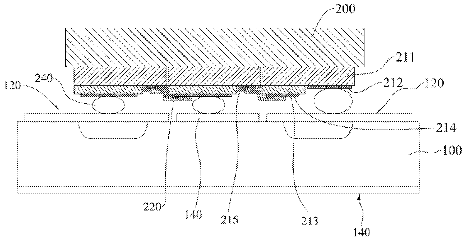Light emitting device having integrated rectifier circuit in substrate