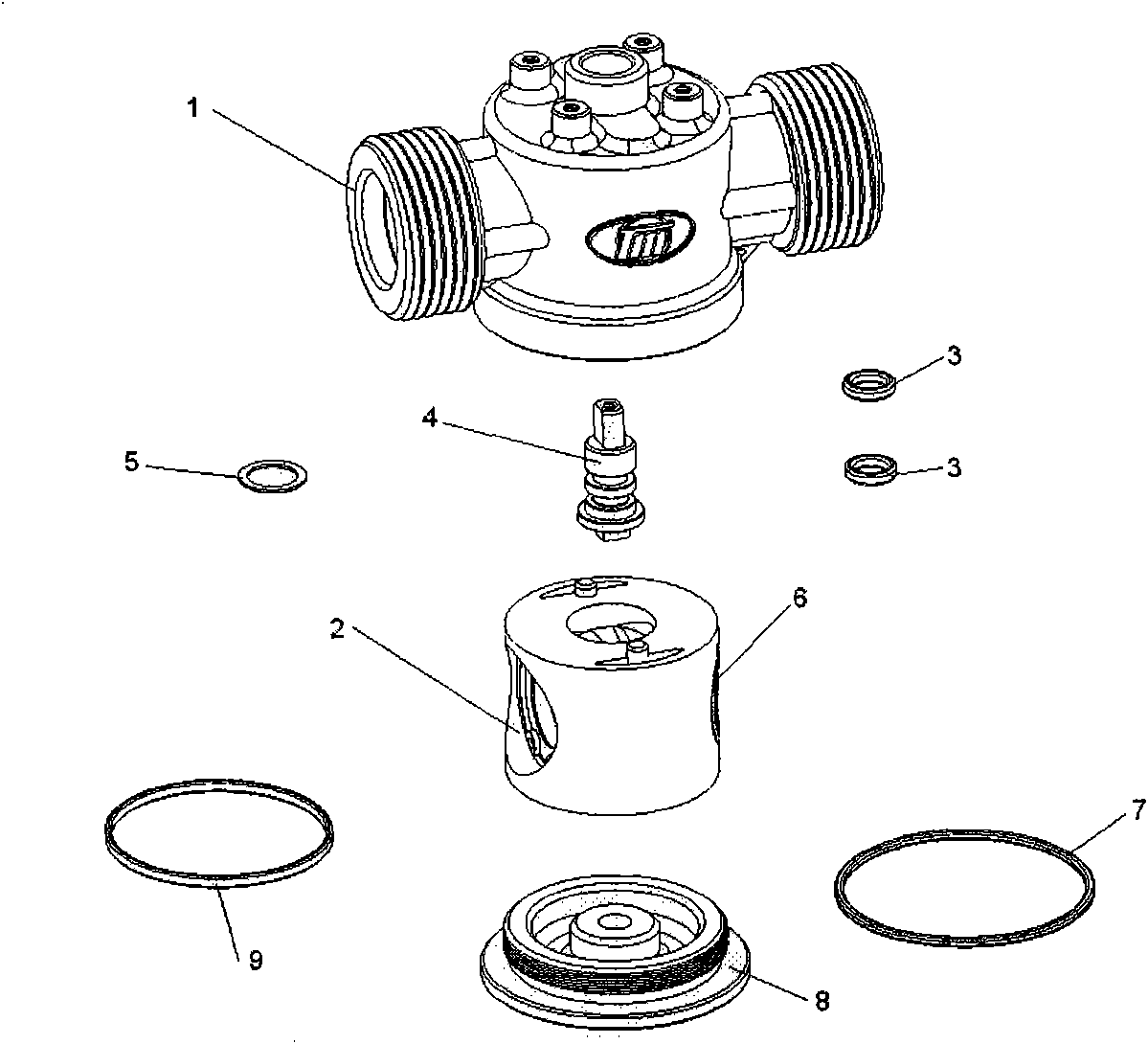 Novel down-mounting ball valve