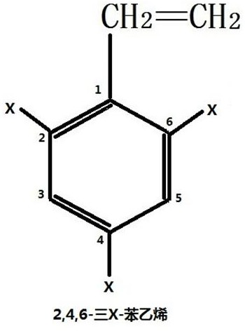 Modified polyhalogenated styrene-1,3-butadiene emulsion binder as well as preparation and application thereof