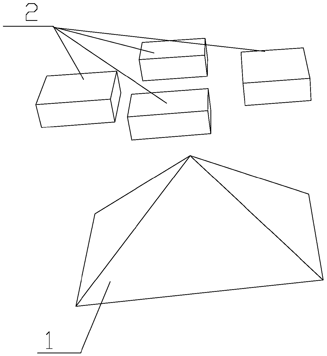 3D holographic projection device based on holographic pyramid