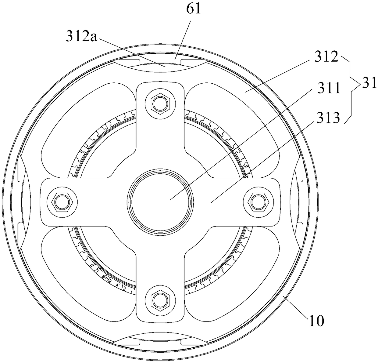 Rotor compressor and heat exchange equipment comprising same