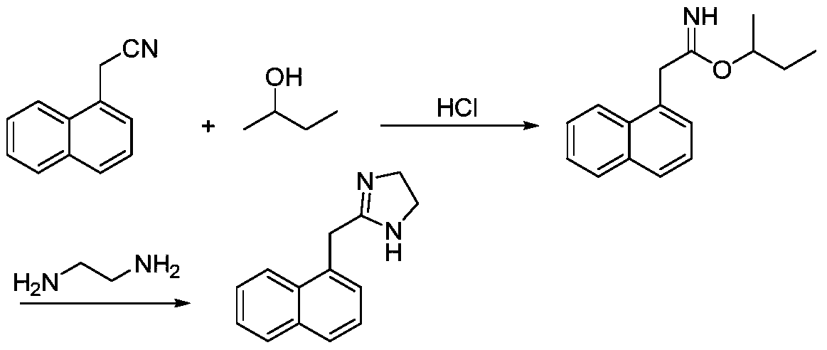 Preparation method of naphazoline hydrochloride