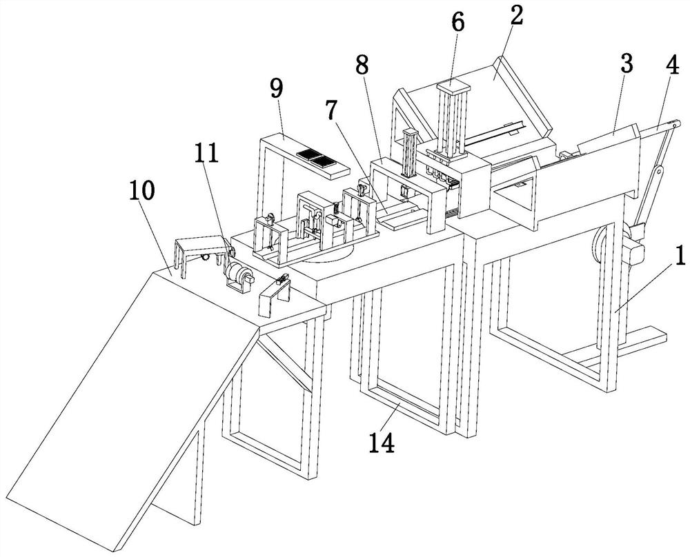 Automatic machining process for fan stand column