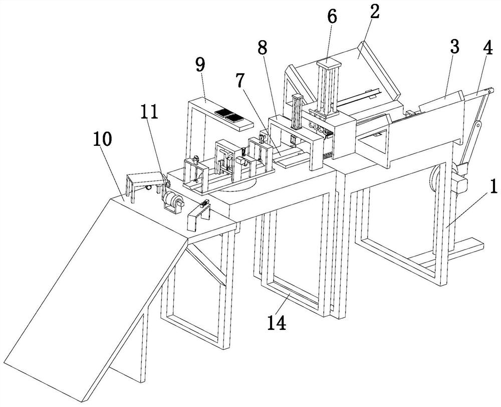 Automatic machining process for fan stand column