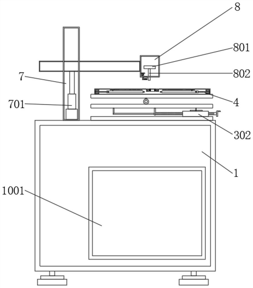 Laser marking machine with defective product detection and classification structure