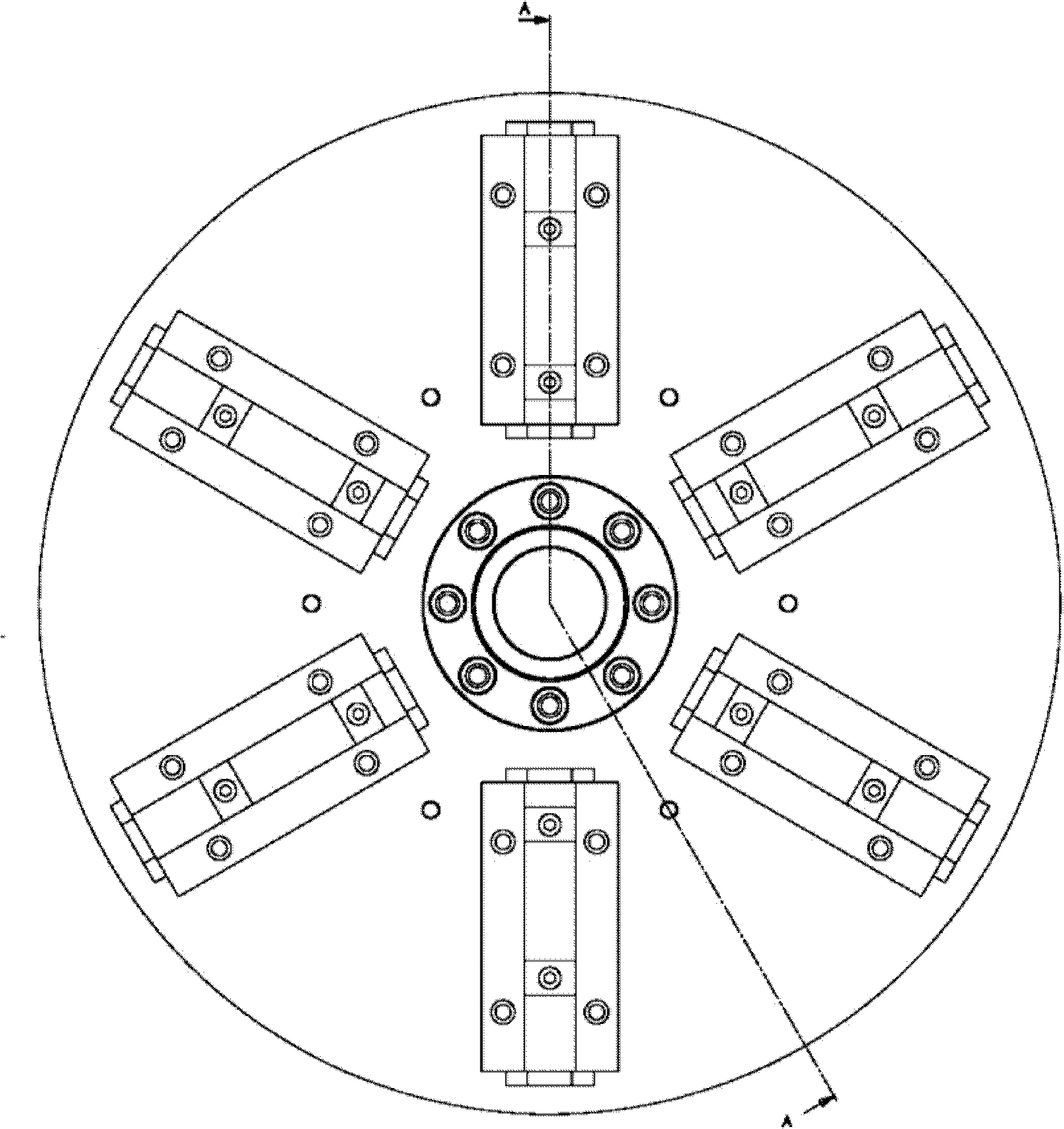 Permanent magnet transmission device with grinding disks